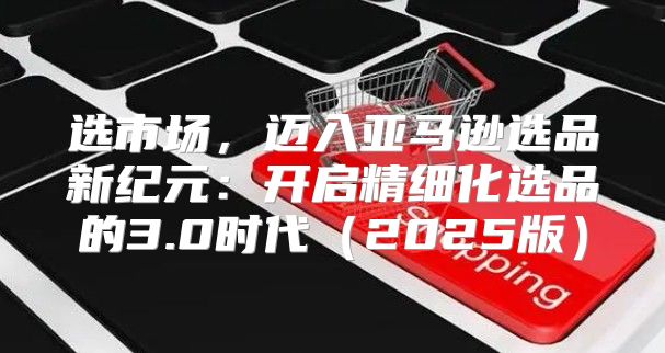 选市场，迈入亚马逊选品新纪元：开启精细化选品的3.0时代2025版