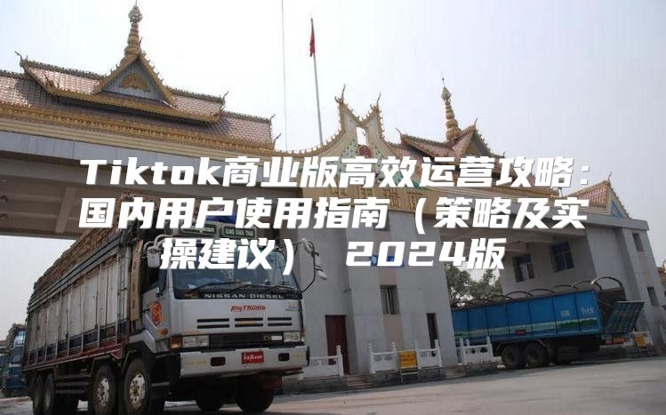 Tiktok商业版高效运营攻略：国内用户使用指南策略及实操建议 2025版