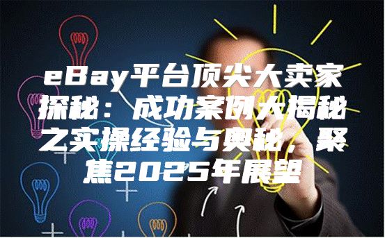 eBay平台顶尖大卖家探秘：成功案例大揭秘之实操经验与奥秘，聚焦2025年展望