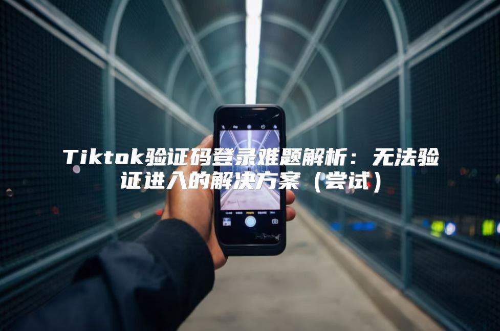 Tiktok验证码登录难题解析：无法验证进入的解决方案尝试
