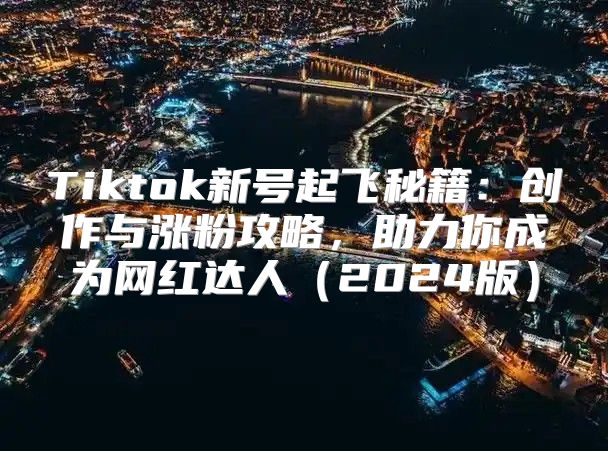 Tiktok新号起飞秘籍：创作与涨粉攻略，助力你成为网红达人2025版