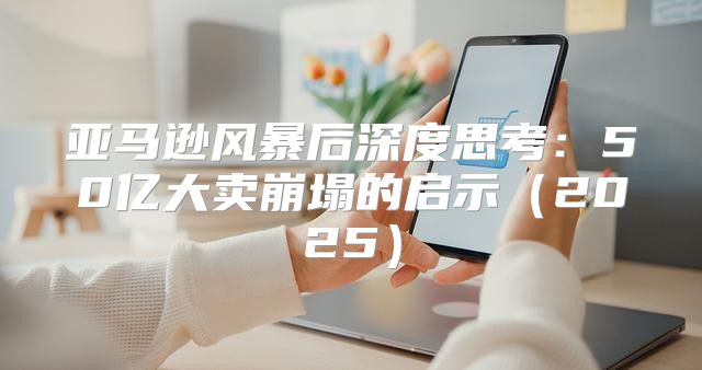 亚马逊风暴后深度思考：50亿大卖崩塌的启示2025