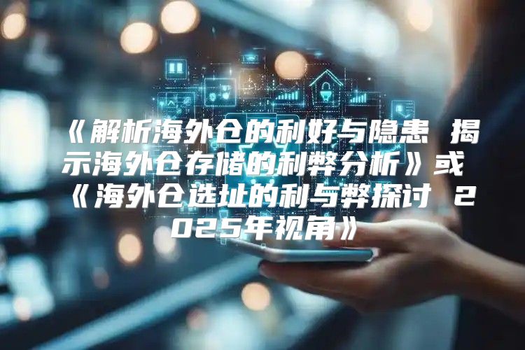 解析海外仓的利好与隐患揭示海外仓存储的利弊分析或海外仓选址的利与弊探讨2025年视角