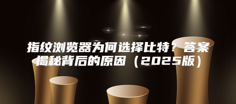 指纹浏览器为何选择比特？答案揭秘背后的原因2025版