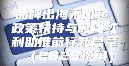 品牌出海乘风起，政策扶持与时代红利助推前行新篇章2025视角