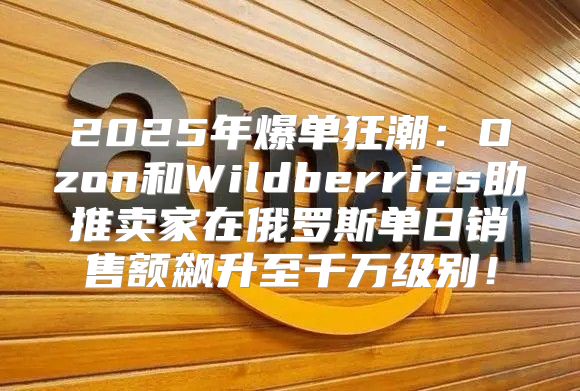 2025年爆单狂潮：Ozon和Wildberries助推卖家在俄罗斯单日销售额飙升至千万级别！