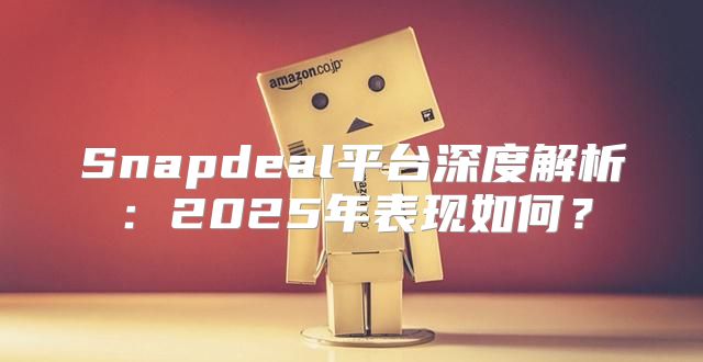 Snapdeal平台深度解析：2025年表现如何？