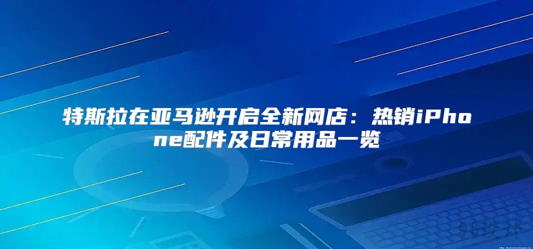 特斯拉在亚马逊开启全新网店：热销iPhone配件及日常用品一览
