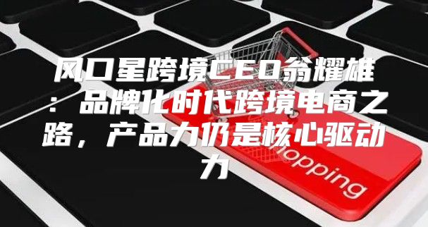 风口星跨境CEO翁耀雄：品牌化时代跨境电商之路，产品力仍是核心驱动力