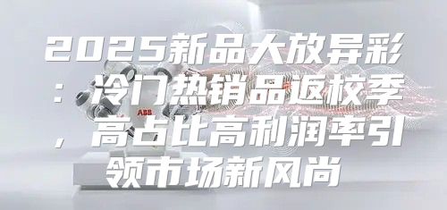 2025新品大放异彩：冷门热销品返校季，高占比高利润率引领市场新风尚