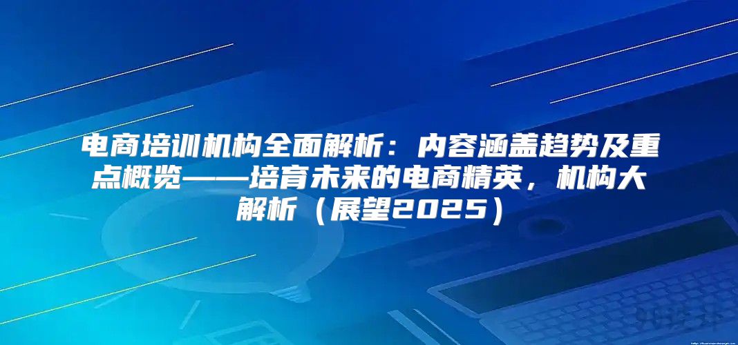 电商培训机构全面解析：内容涵盖趋势及重点概览——培育未来的电商精英，机构大解析展望2025