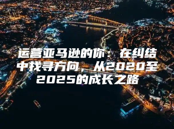 运营亚马逊的你：在纠结中找寻方向，从2020至2025的成长之路