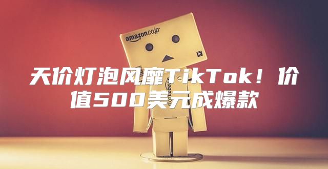 天价灯泡风靡TikTok！价值500美元成爆款
