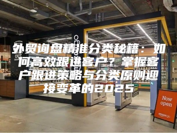 外贸询盘精准分类秘籍：如何高效跟进客户？掌握客户跟进策略与分类原则迎接变革的2025