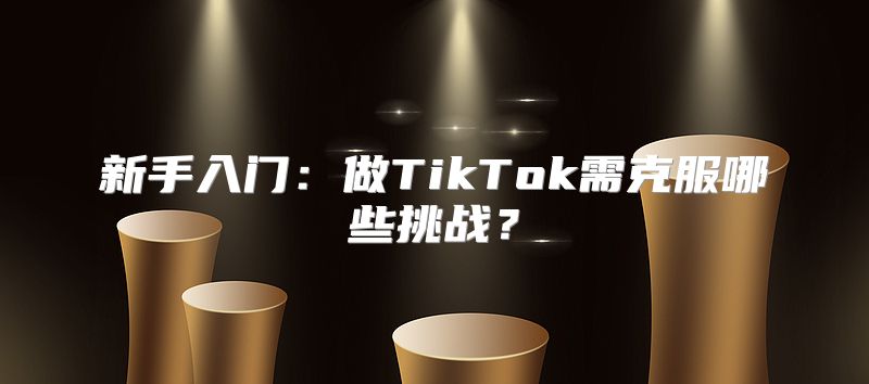 新手入门：做TikTok需克服哪些挑战？