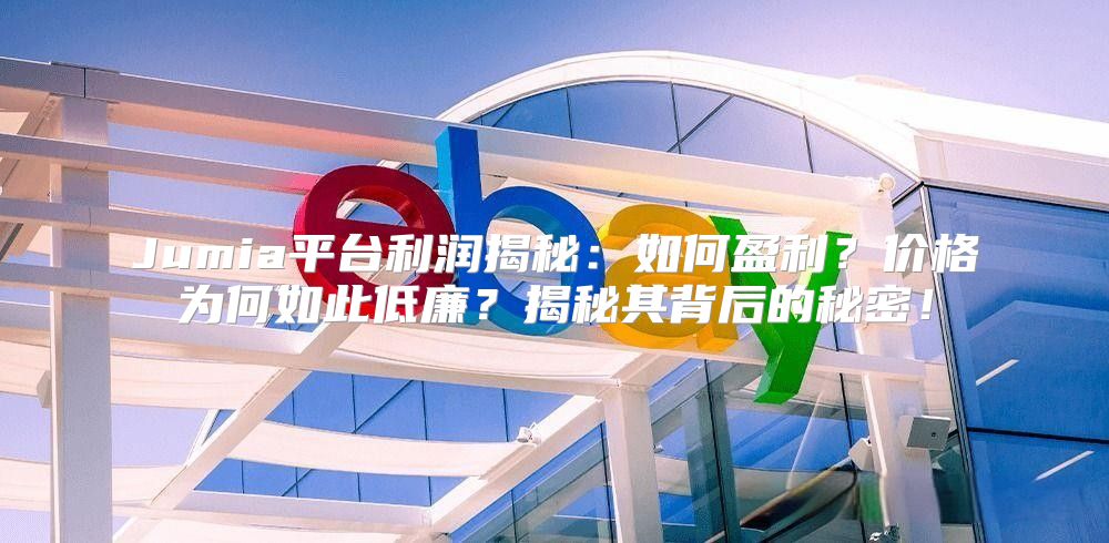 Jumia平台利润揭秘：如何盈利？价格为何如此低廉？揭秘其背后的秘密！