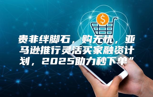 贵非绊脚石，购无忧，亚马逊推行灵活买家融资计划，2025助力秒下单”