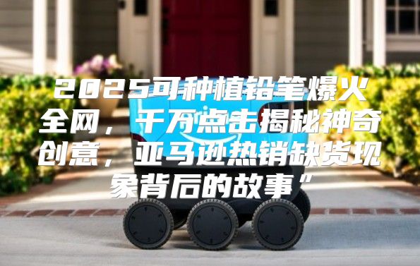 2025可种植铅笔爆火全网，千万点击揭秘神奇创意，亚马逊热销缺货现象背后的故事”