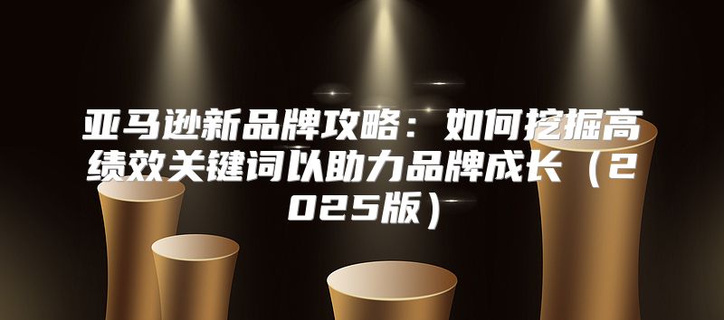 亚马逊新品牌攻略：如何挖掘高绩效关键词以助力品牌成长2025版