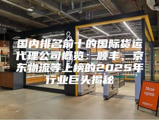 国内排名前十的国际货运代理公司概览：顺丰、京东物流等上榜的2025年行业巨头揭秘