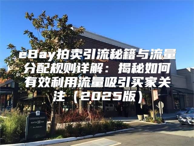 eBay拍卖引流秘籍与流量分配规则详解：揭秘如何有效利用流量吸引买家关注2025版