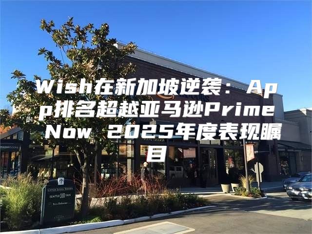 Wish在新加坡逆袭：App排名超越亚马逊Prime Now 2025年度表现瞩目