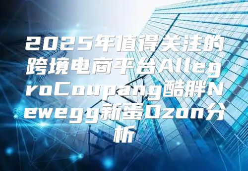 2025年值得关注的跨境电商平台AllegroCoupang酷胖Newegg新蛋Ozon分析