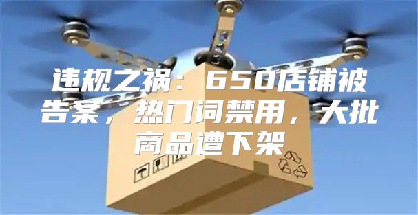 违规之祸：650店铺被告案，热门词禁用，大批商品遭下架