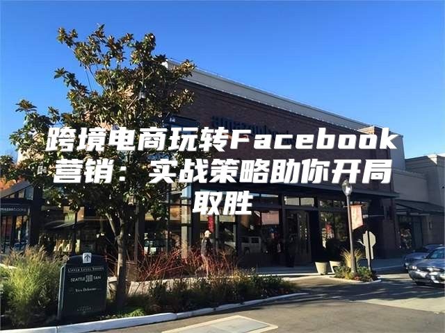 跨境电商玩转Facebook营销：实战策略助你开局取胜