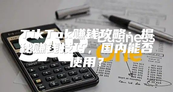 TikTok赚钱攻略：揭秘赚钱技巧，国内能否使用？