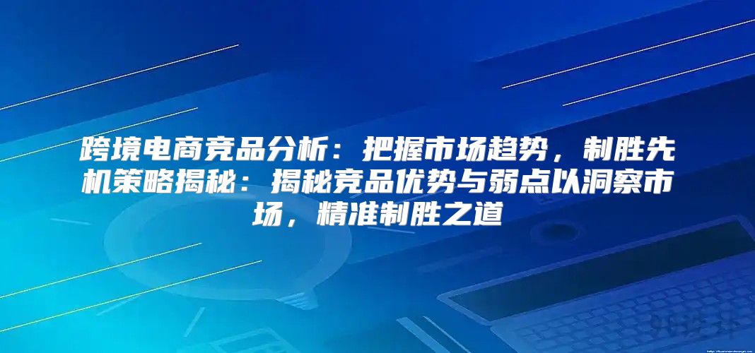 跨境电商竞品分析：把握市场趋势，制胜先机策略揭秘：揭秘竞品优势与弱点以洞察市场，精准制胜之道