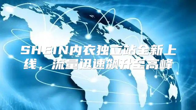 SHEIN内衣独立站全新上线，流量迅速飙升至高峰