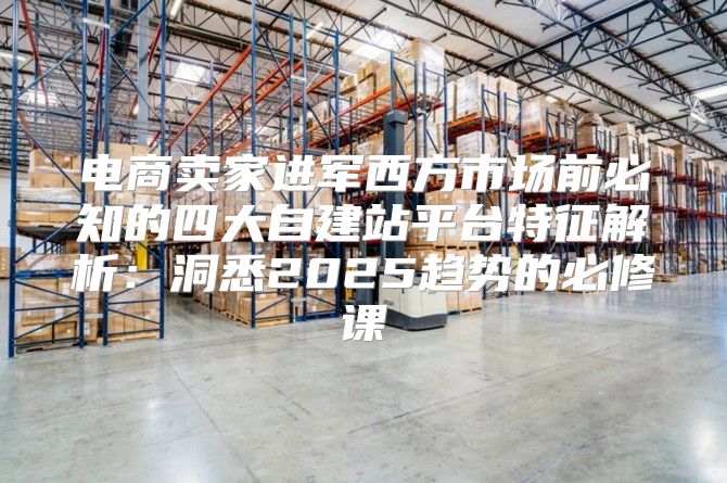 电商卖家进军西方市场前必知的四大自建站平台特征解析：洞悉2025趋势的必修课