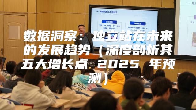 数据洞察：独立站在未来的发展趋势深度剖析其五大增长点 2025 年预测