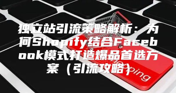 独立站引流策略解析：为何Shopify结合Facebook模式打造爆品首选方案引流攻略
