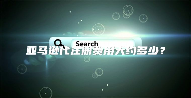 亚马逊代注册费用大约多少？