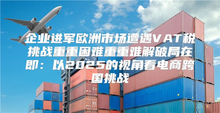 企业进军欧洲市场遭遇VAT税挑战重重困难重重难解破局在即：以2025的视角看电商跨国挑战