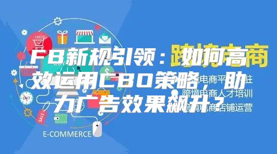 FB新规引领：如何高效运用CBO策略，助力广告效果飙升？
