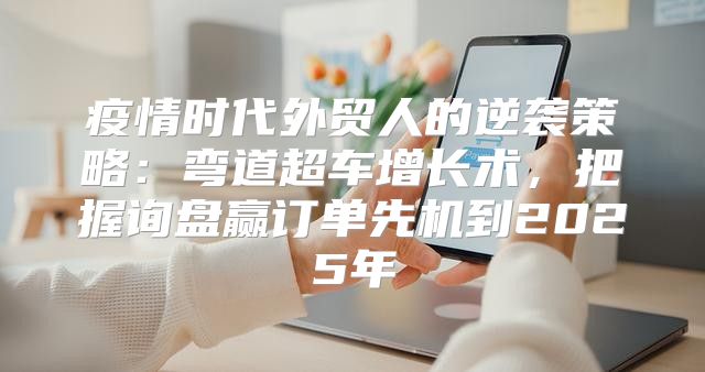 疫情时代外贸人的逆袭策略：弯道超车增长术，把握询盘赢订单先机到2025年