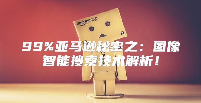 99%亚马逊秘密之：图像智能搜索技术解析！