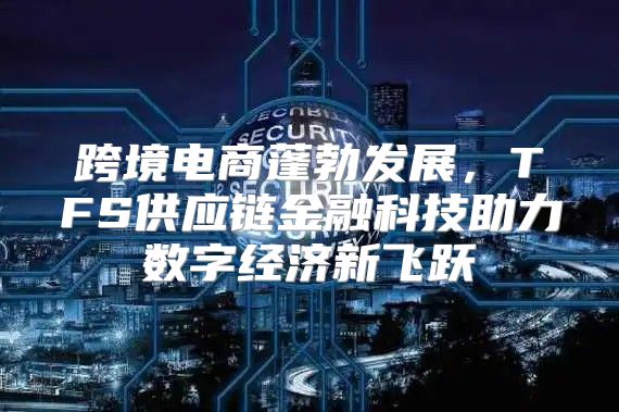 跨境电商蓬勃发展，TFS供应链金融科技助力数字经济新飞跃