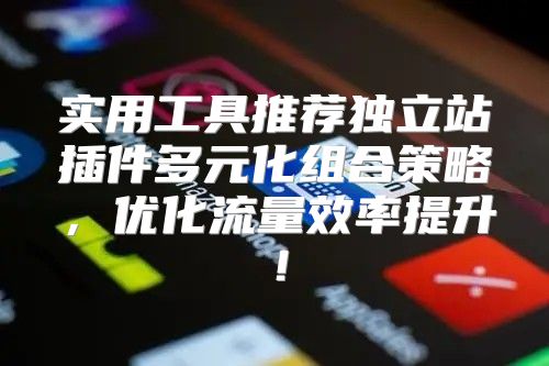 实用工具推荐独立站插件多元化组合策略，优化流量效率提升！