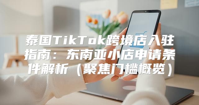 泰国TikTok跨境店入驻指南：东南亚小店申请条件解析聚焦门槛概览