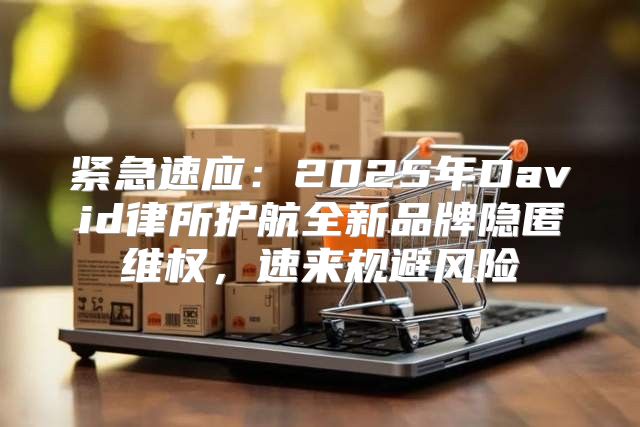 紧急速应：2025年David律所护航全新品牌隐匿维权，速来规避风险
