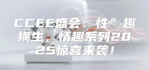 CCEE盛会：性”趣横生，情趣系列2025惊喜来袭！