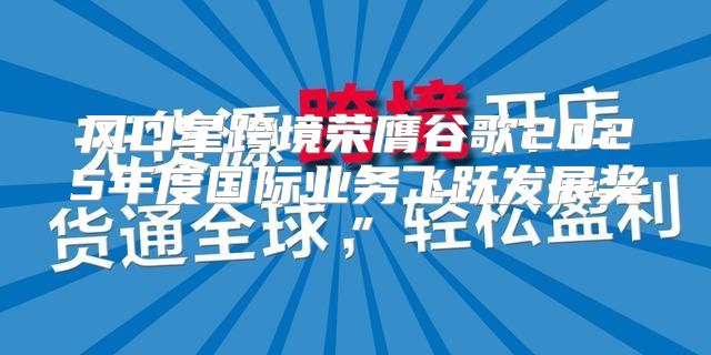 风口星跨境荣膺谷歌2025年度国际业务飞跃发展奖”