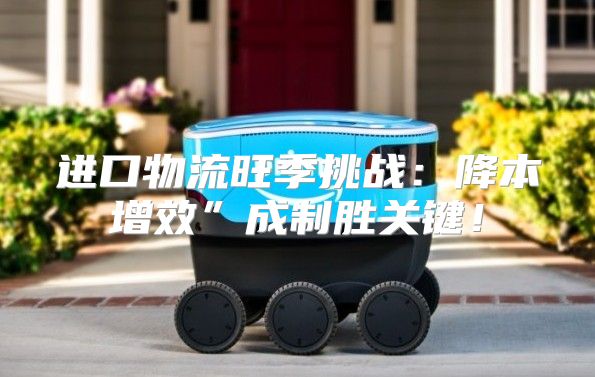 进口物流旺季挑战：降本增效”成制胜关键！