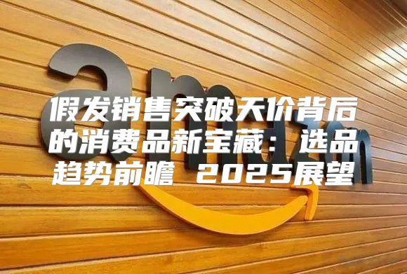 假发销售突破天价背后的消费品新宝藏：选品趋势前瞻 2025展望