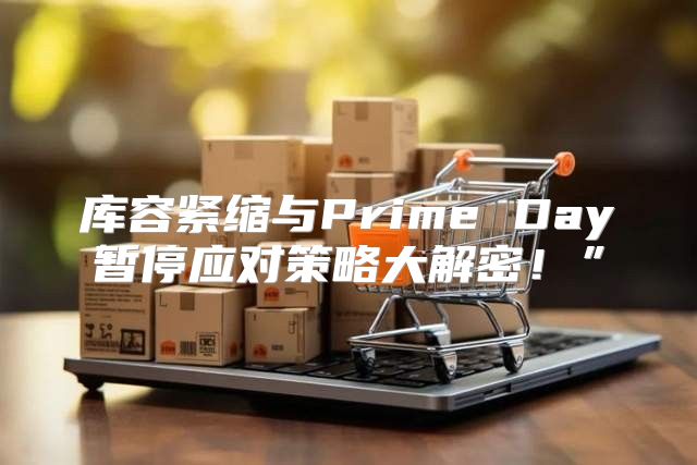 库容紧缩与Prime Day暂停应对策略大解密！”