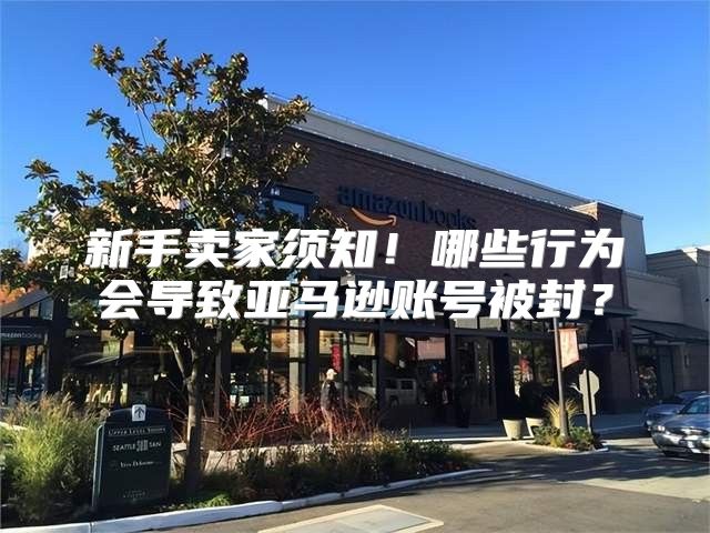 新手卖家须知！哪些行为会导致亚马逊账号被封？